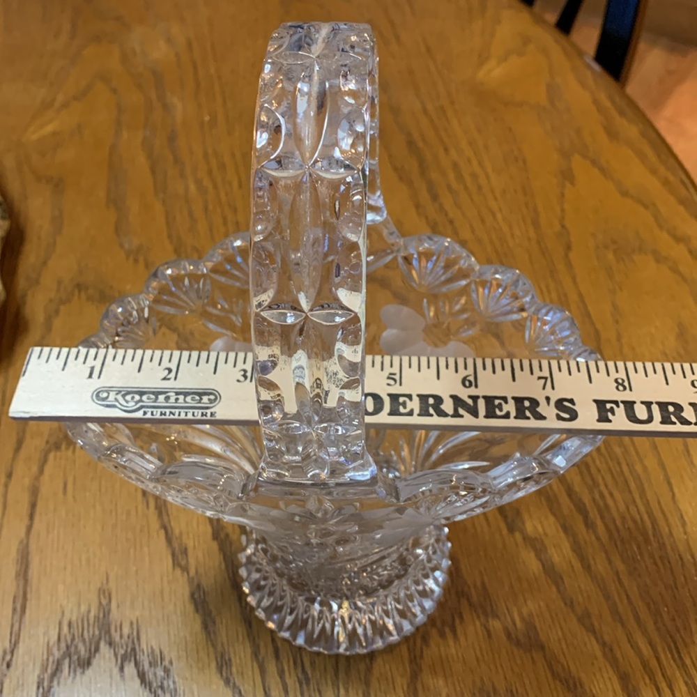 Vintage Princess House Crystal Basket - Picture 4 of 6